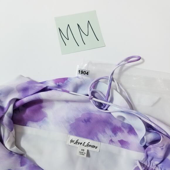 For Love & Lemons Lavender Zinna Midi Dress - Picture 14 of 14